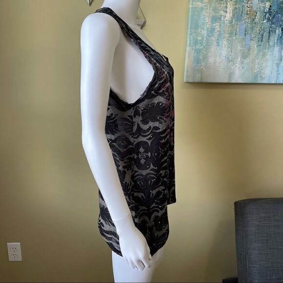 Custo Barcelona Burn Out Shark Bite Tank - Picture 3 of 4